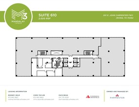 201 E John Carpenter Fwy, Irving, TX à louer Plan d’étage– Image 1 sur 1