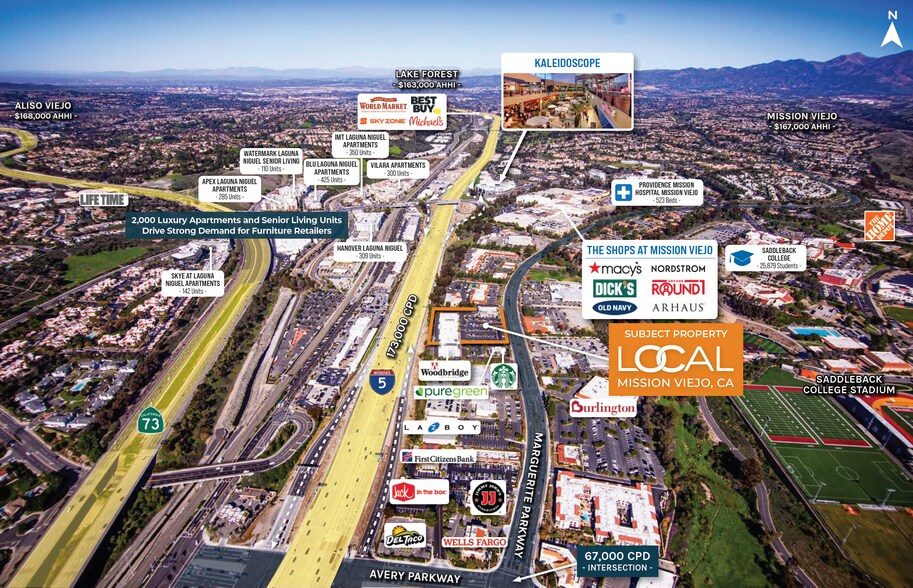 LOCAL | Mission Viejo, CA portefeuille de 2 biens à vendre sur LoopNet.fr - Aérien – Image 3 sur 7