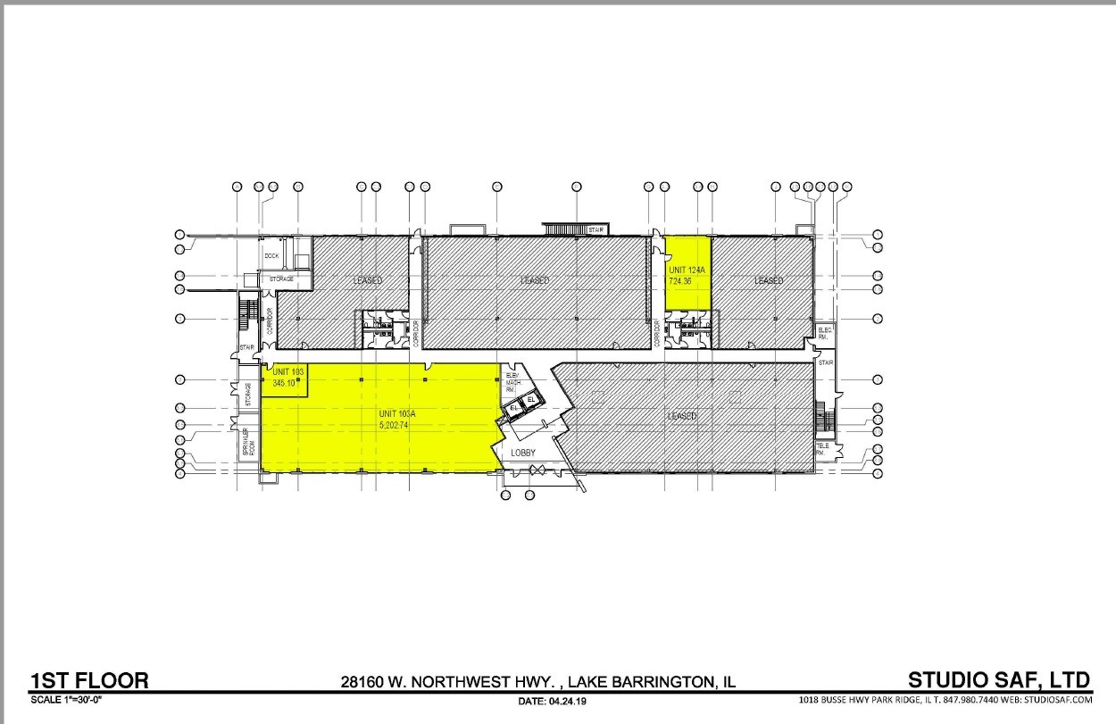 28160 W Northwest Hwy, Lake Barrington, IL à louer Plan d’étage– Image 1 sur 1