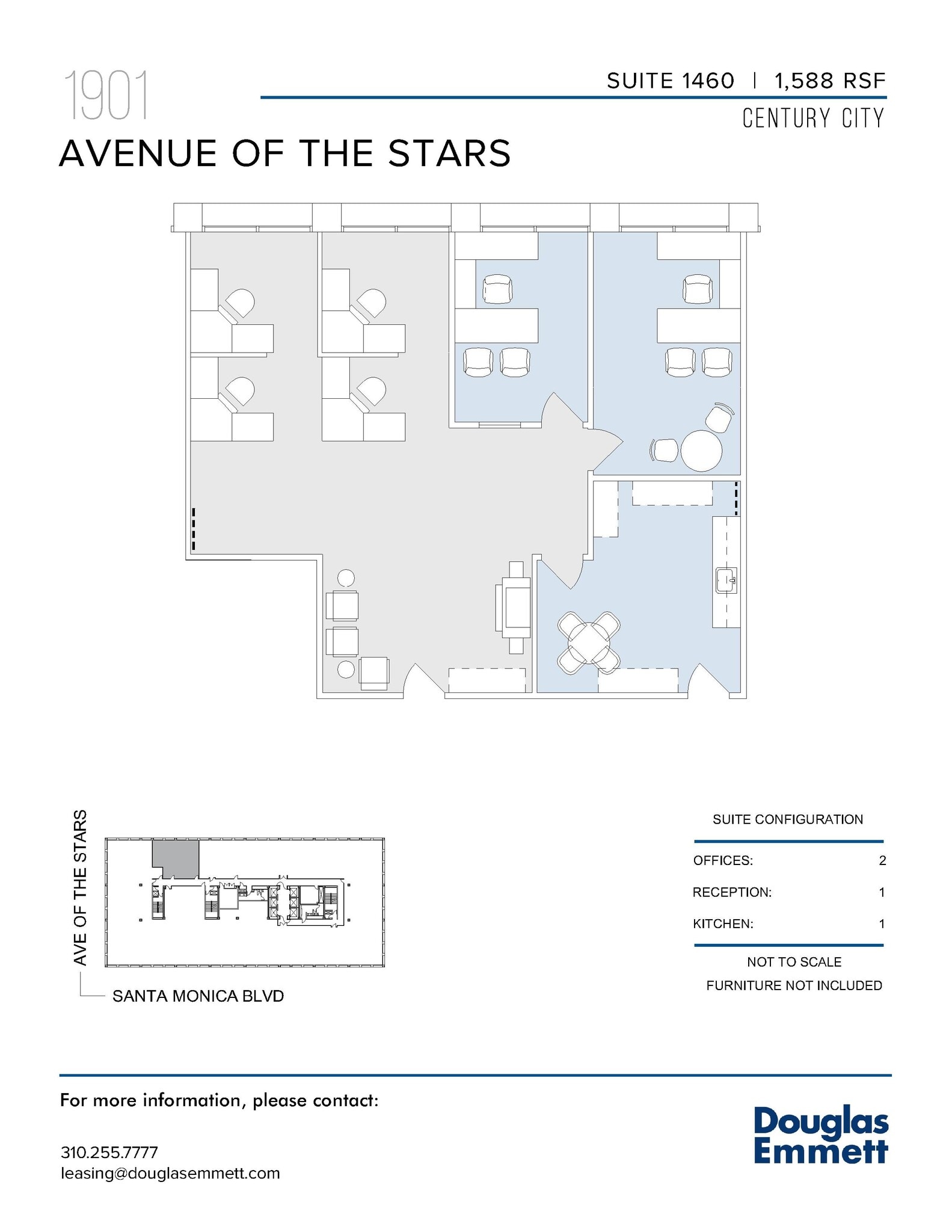1901 Avenue of the Stars, Los Angeles, CA à louer Plan d’étage– Image 1 sur 1