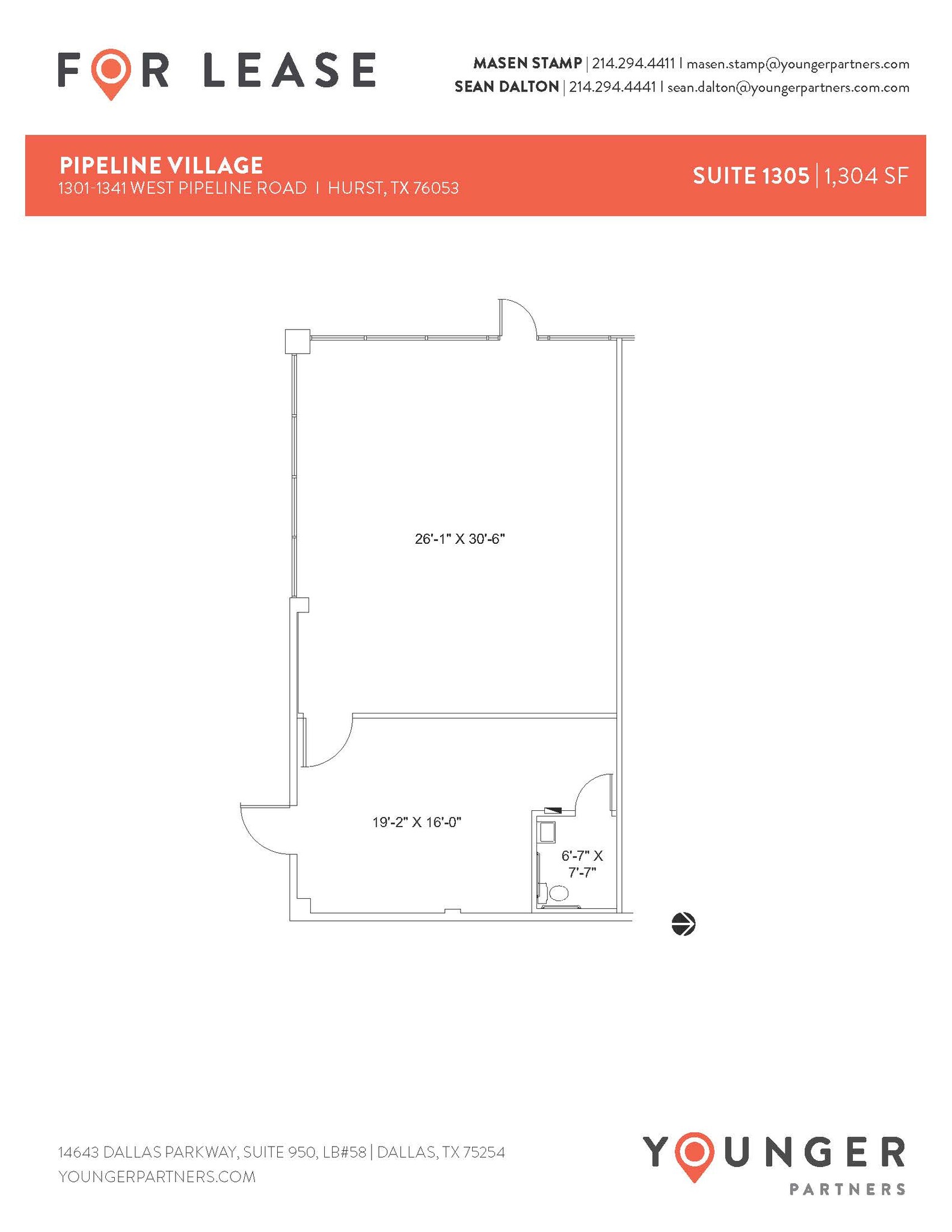 1105 W Pipeline Rd, Hurst, TX à louer Plan d’étage– Image 1 sur 1