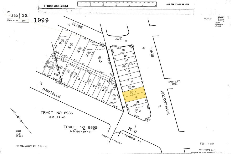11291-11295 Washington Blvd, Culver City, CA à louer - Plan cadastral – Image 3 sur 4