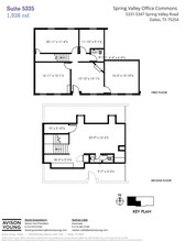 5331-5335 Spring Valley Rd, Dallas, TX à louer Plan d’étage– Image 1 sur 2