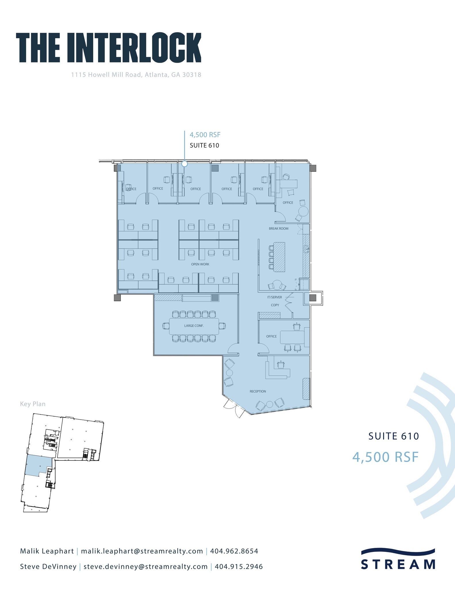 1115 Howell Mill Rd NW, Atlanta, GA à louer Plan d’étage– Image 1 sur 1