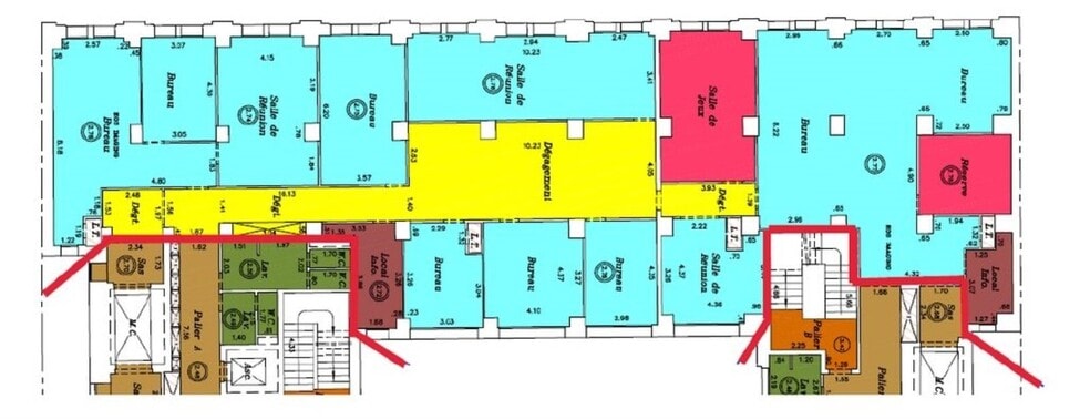 10 Rue Mercoeur, Paris à louer - Plan d’étage – Image 2 sur 4