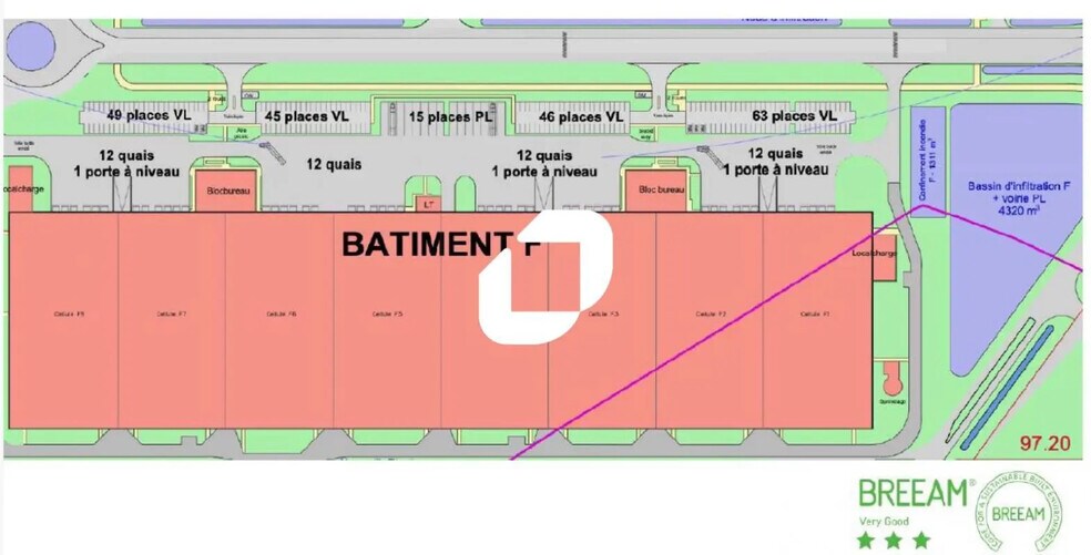 Bureau dans Épinoy à louer - Plan de site – Image 2 sur 6