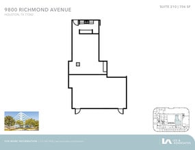 9800 Richmond Ave, Houston, TX à louer Plan d’étage– Image 1 sur 2
