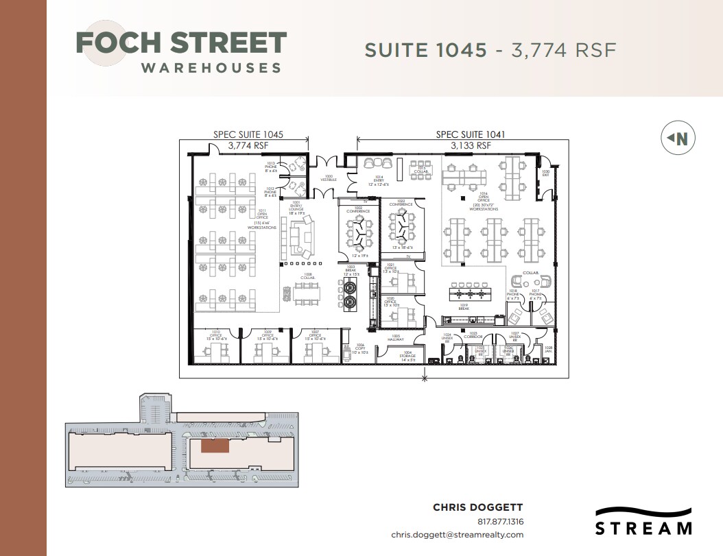 821-1075 Foch St, Fort Worth, TX à louer Plan d’étage– Image 1 sur 1
