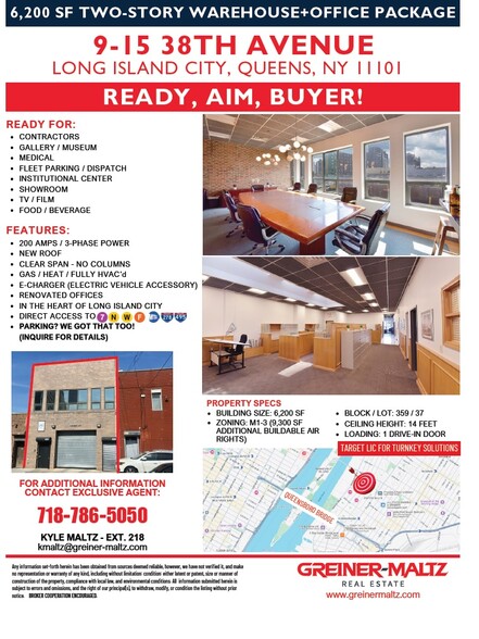 9-15 38th Ave, Long Island City, NY à vendre - Photo de l’immeuble – Image 1 sur 7