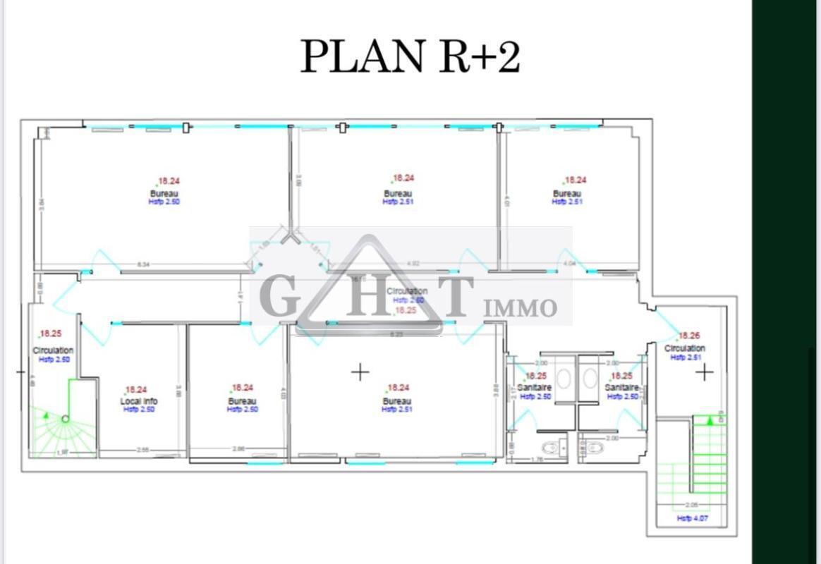 Bureau dans Nanterre à louer Plan d’étage– Image 1 sur 2