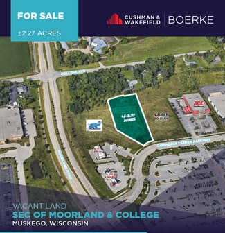 Plus de détails pour SE Corner Of College Ave & Moorland Rd, Muskego, WI - Terrain à vendre