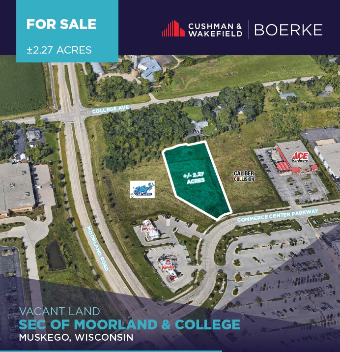 SE Corner Of College Ave & Moorland Rd, Muskego, WI à vendre Photo de l’immeuble– Image 1 sur 4