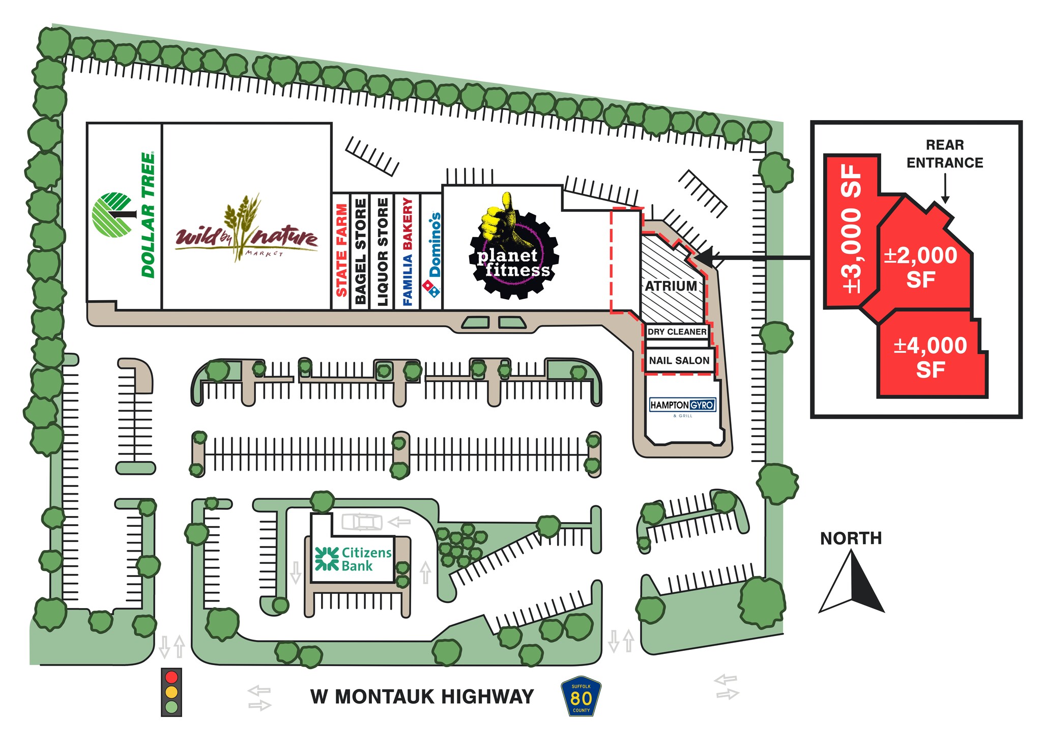 248-268 W Montauk Hwy, Hampton Bays, NY à louer Plan de site– Image 1 sur 14
