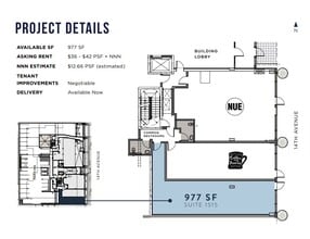 1515 14th Ave, Seattle, WA à louer Plan d’étage– Image 1 sur 1