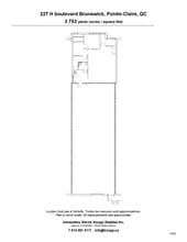 227 Boul Brunswick, Pointe-claire, QC à louer Plan d’étage type– Image 1 sur 2