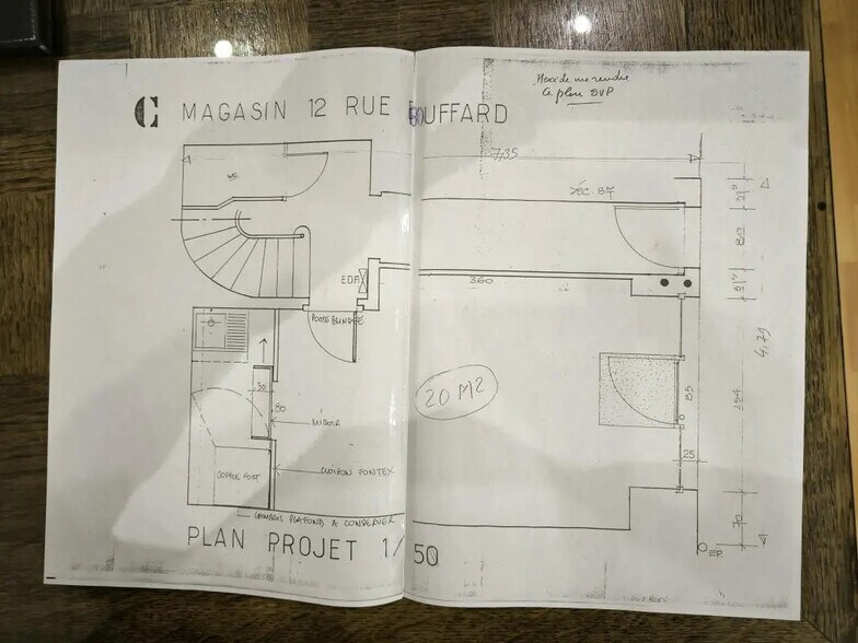 Local commercial dans Bordeaux à louer - Plan d’étage – Image 2 sur 2