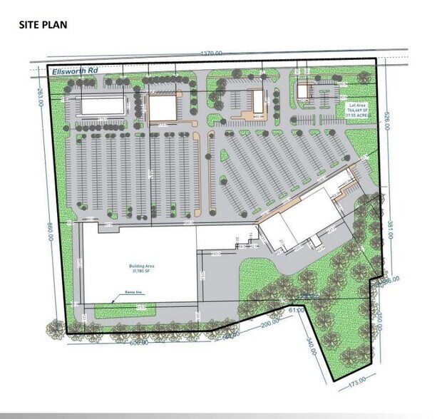 2515 Ellsworth Rd, Ypsilanti, MI à louer - Plan de site – Image 3 sur 3