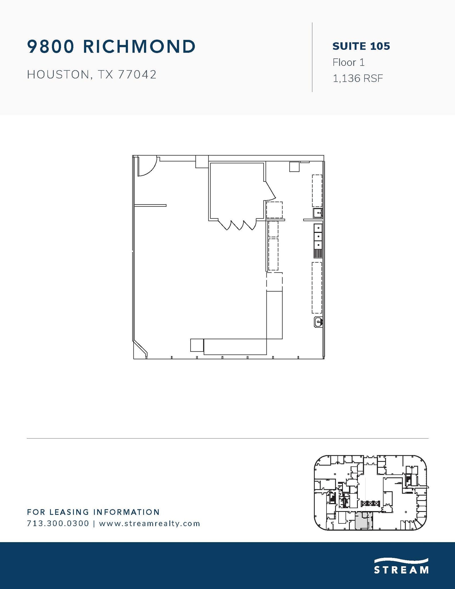 9800 Richmond Ave, Houston, TX à louer Plan d’étage– Image 1 sur 1