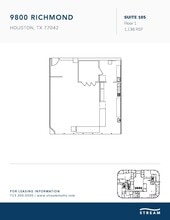 9800 Richmond Ave, Houston, TX à louer Plan d’étage– Image 1 sur 1