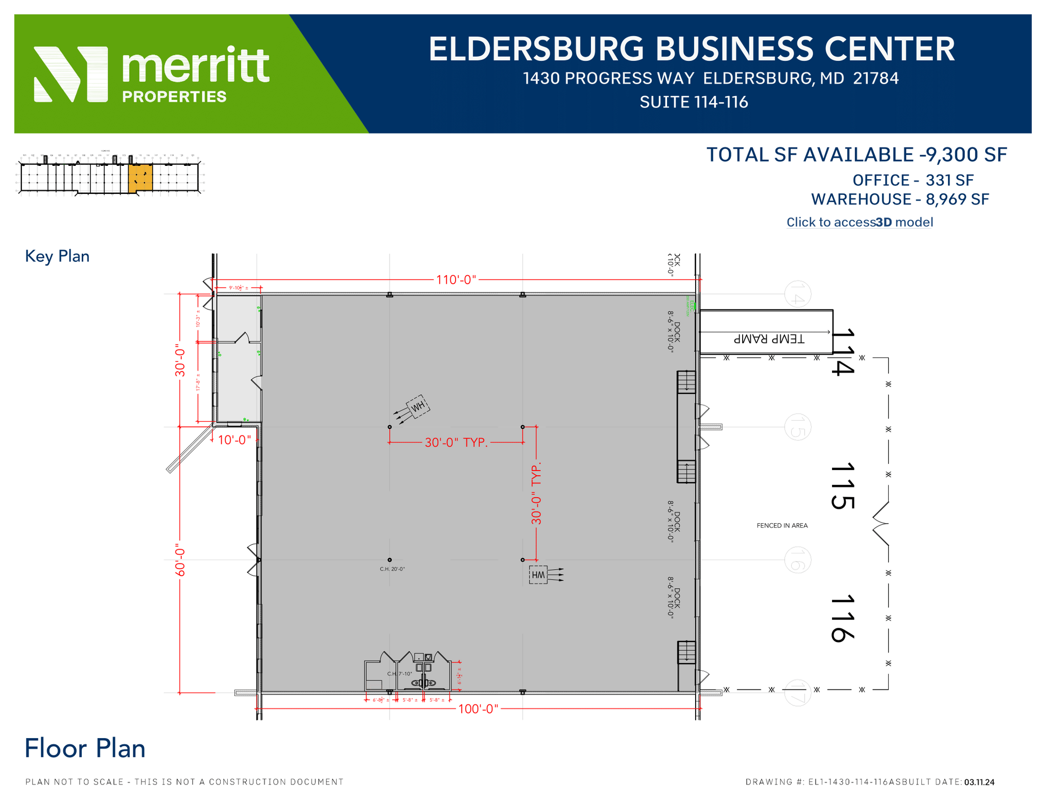 1393 Progress Way, Eldersburg, MD à louer Plan d’étage– Image 1 sur 1