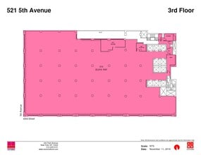 521 Fifth Ave, New York, NY à louer Plan d’étage– Image 2 sur 2