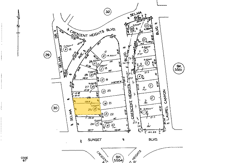 8090 Selma Ave, West Hollywood, CA à vendre - Plan cadastral – Image 2 sur 2