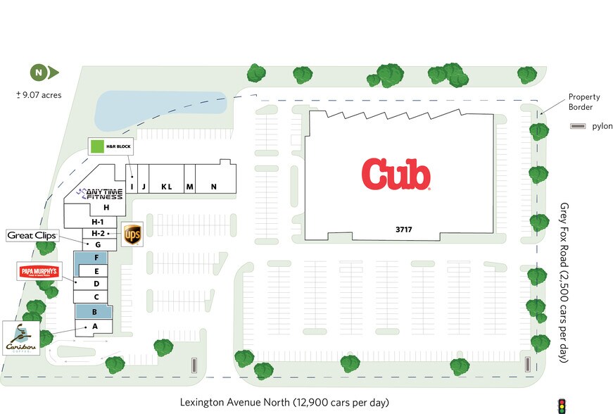 3673 N Lexington Ave, Arden Hills, MN à louer - Plan de site – Image 2 sur 12