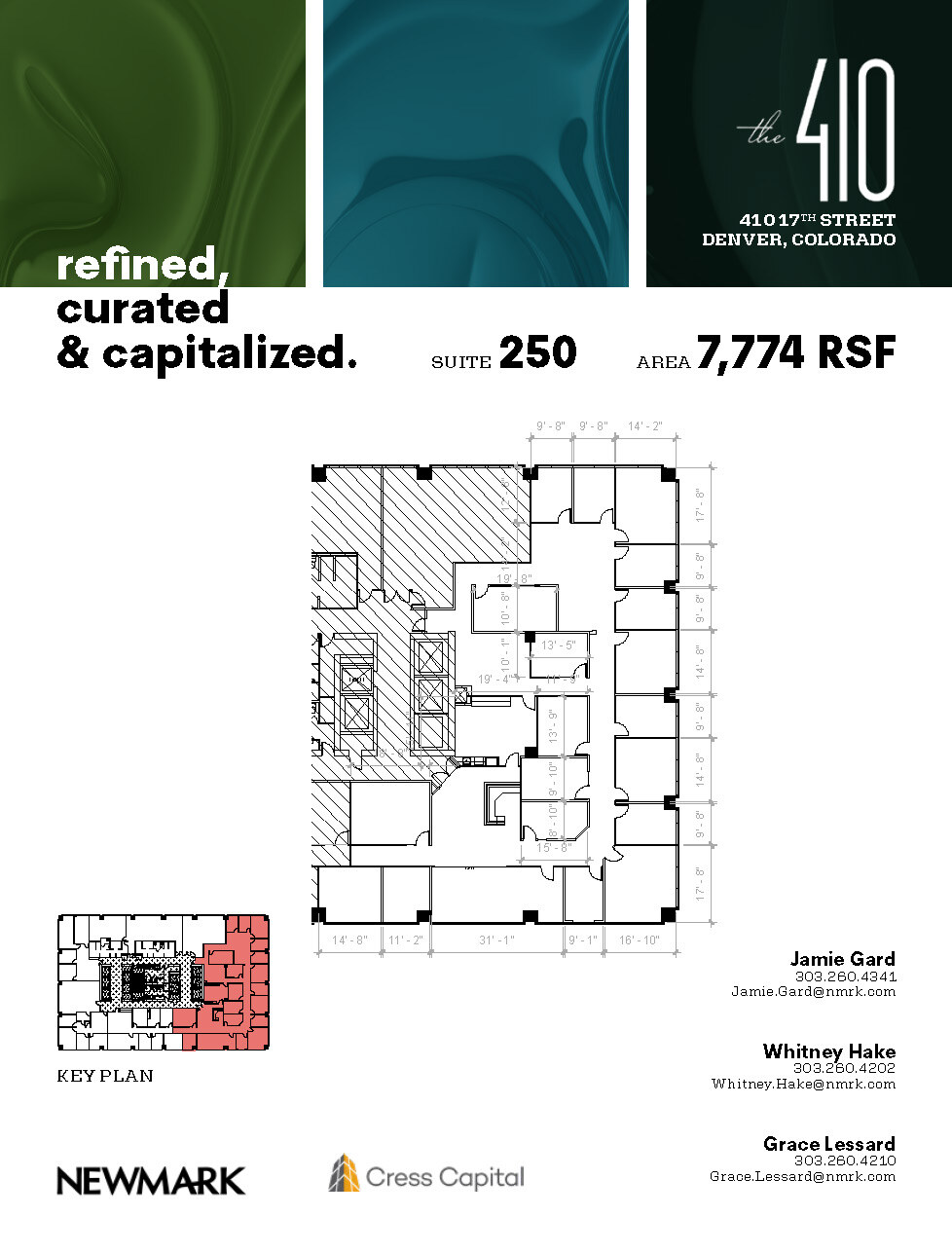 410 17th St, Denver, CO à louer Plan d’étage– Image 1 sur 1