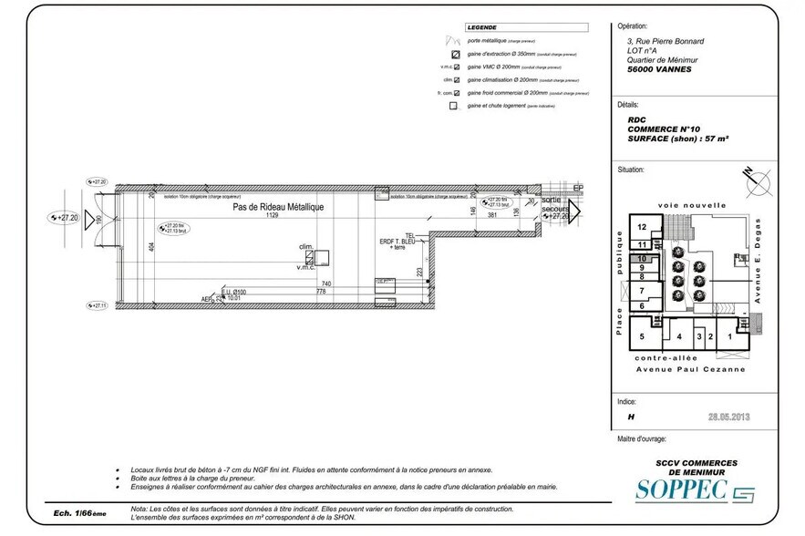 Local commercial dans Vannes à vendre - Plan d’étage – Image 3 sur 3