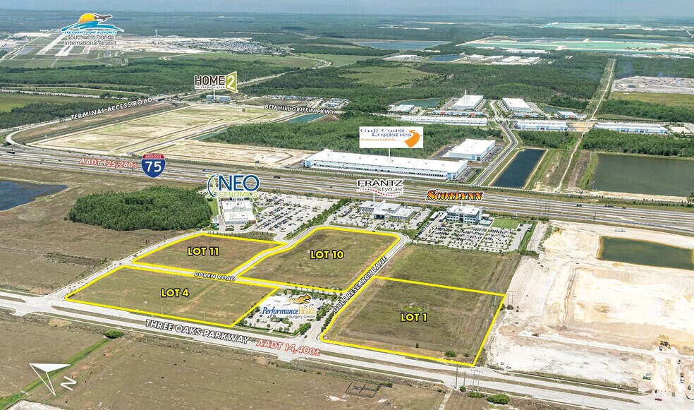 Three Oaks Parkway & Gulf Research Lane, Fort Myers, FL à vendre - Aérien – Image 2 sur 8