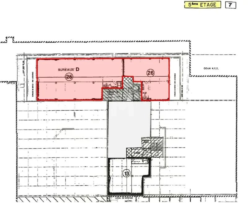 Bureau dans Massy à louer Plan d’étage– Image 1 sur 1