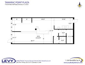 7118-7170 N Nob Hill Rd, Tamarac, FL à louer Plan d’étage– Image 2 sur 2