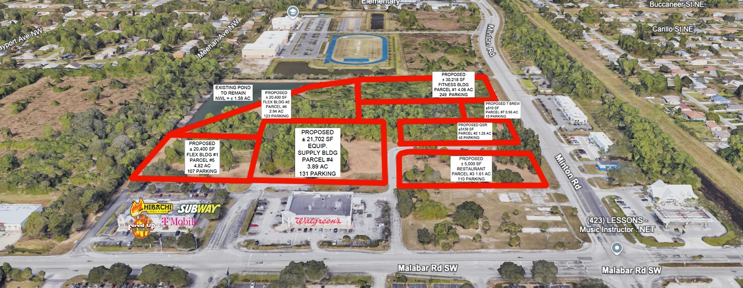 6370 Minton Rd NW, Palm Bay, FL à louer Aérien– Image 1 sur 6