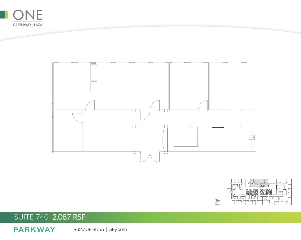 1 Greenway Plz, Houston, TX à louer Plan d’étage– Image 1 sur 2