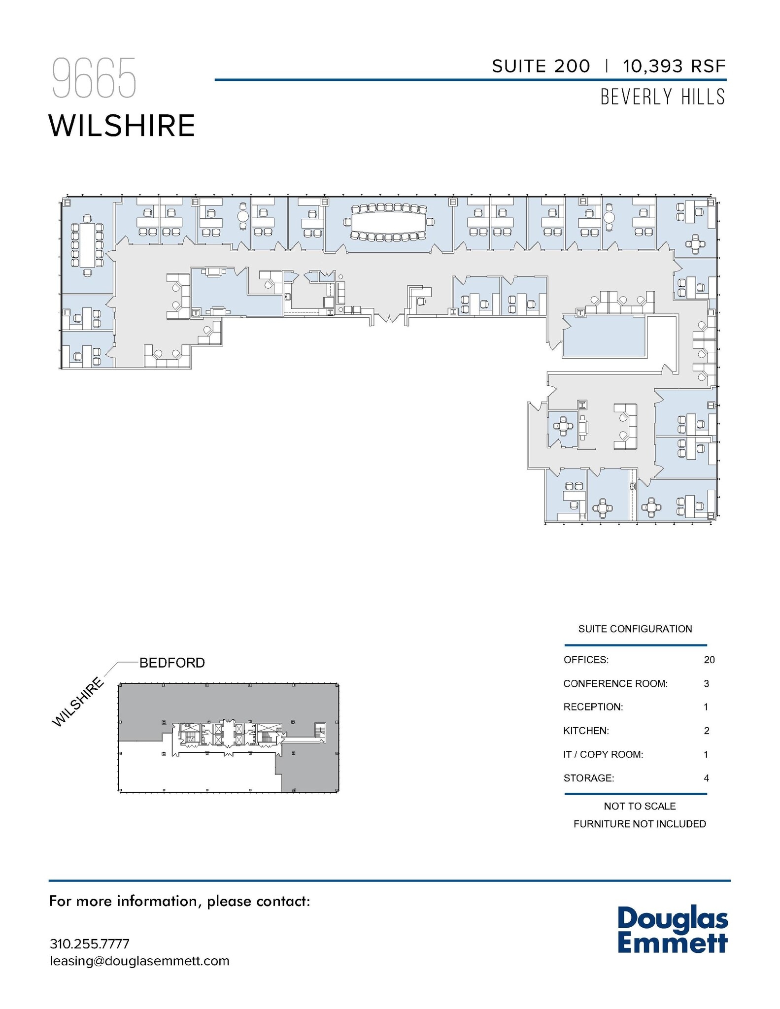 9665 Wilshire Blvd, Beverly Hills, CA à louer Plan d’étage– Image 1 sur 1