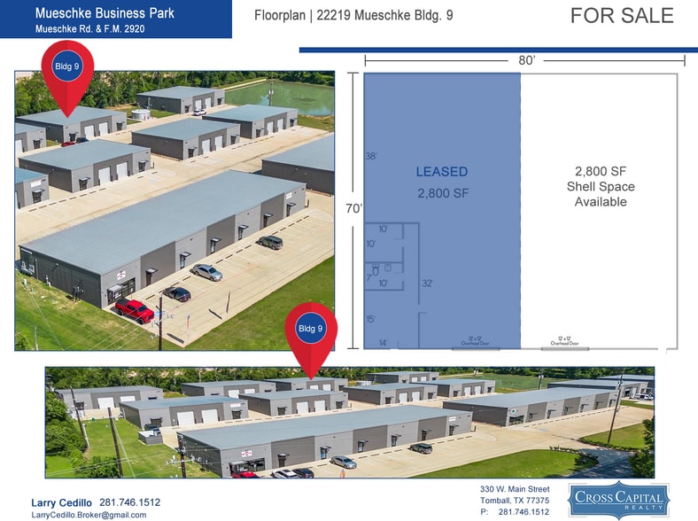 22219 & 22235 Mueschke Rd portefeuille de 2 biens à vendre sur LoopNet.fr - Plan d’étage – Image 2 sur 10