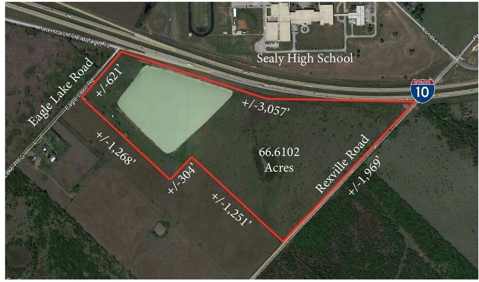 TBD Rexville, Sealy, TX à vendre - Aérien – Image 2 sur 2