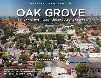 Plus de détails pour 1584 Oak Grove Pl, Los Angeles, CA - Terrain à vendre