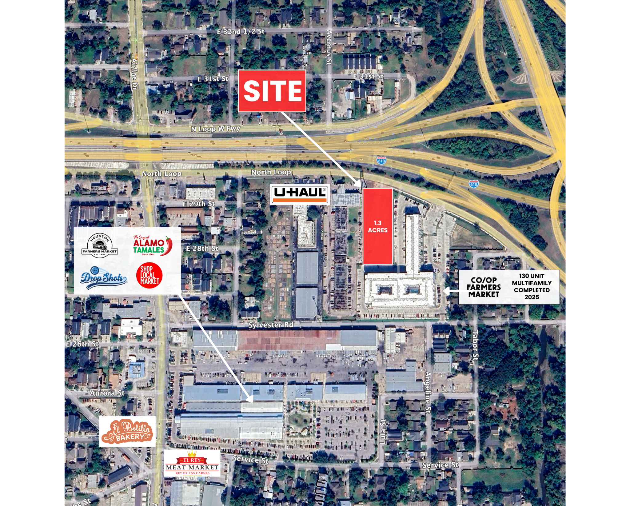 1550 N Loop, Houston, TX à louer Plan de site– Image 1 sur 6