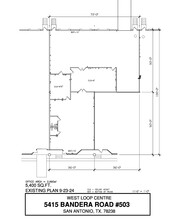 5407-5419 Bandera Rd, San Antonio, TX à louer Plan d’étage– Image 1 sur 1