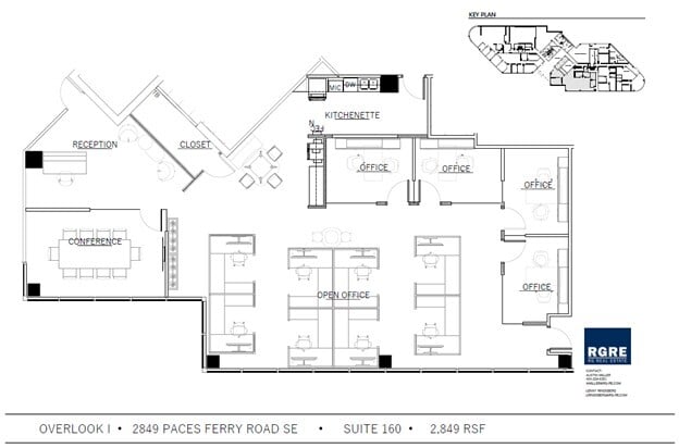2849 Paces Ferry Rd SE, Atlanta, GA à louer Plan d’étage– Image 1 sur 1