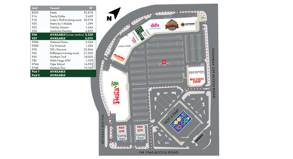 12900 Willowchase Dr, Houston, TX à louer - Plan de site – Image 2 sur 4