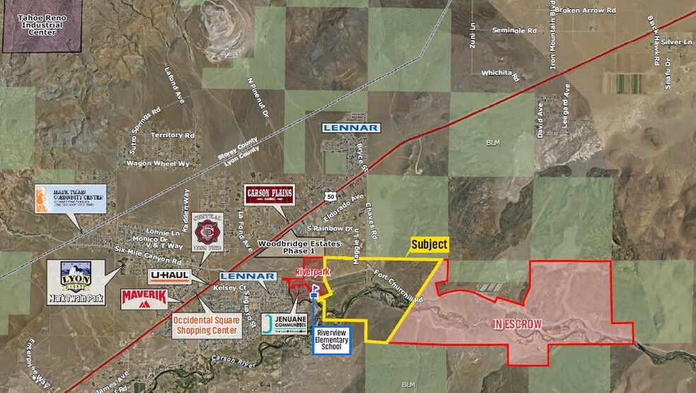 1455 Fort Churchill Rd, Dayton, NV à vendre - Aérien – Image 3 sur 3
