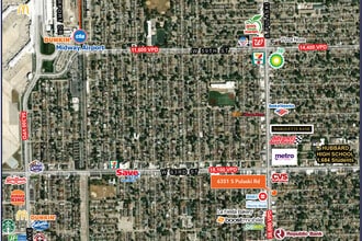63rd St & S Pulaski Rd, Chicago, IL - VUE AÉRIENNE  vue de carte