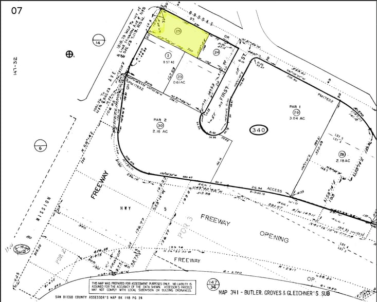 1435 Mission Ave, Oceanside, CA à louer - Plan cadastral – Image 2 sur 2