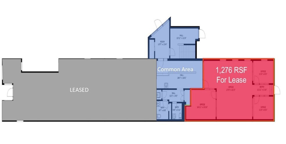 505 Jefferson St, Roanoke, VA à louer - Plan d’étage – Image 2 sur 2
