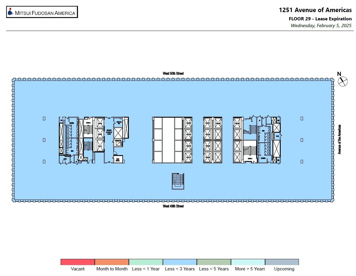 1251 Avenue of the Americas, New York, NY à louer Plan d’étage– Image 1 sur 4