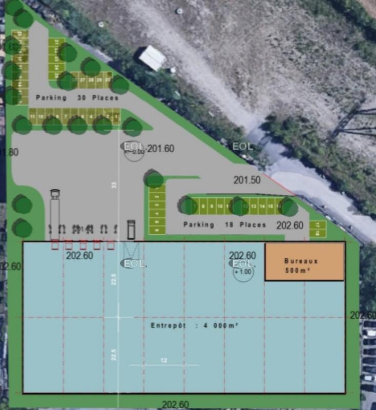 Industriel/Logistique dans Jonage à louer Plan de site– Image 1 sur 2