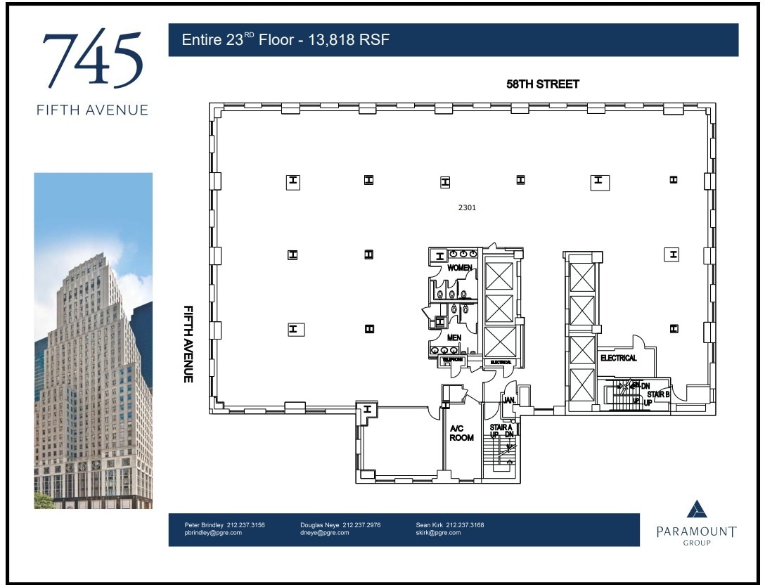 745 Fifth Ave, New York, NY à louer Plan d’étage– Image 1 sur 1