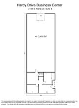 2105 S Hardy Dr, Tempe, AZ à louer Plan d’étage– Image 1 sur 1